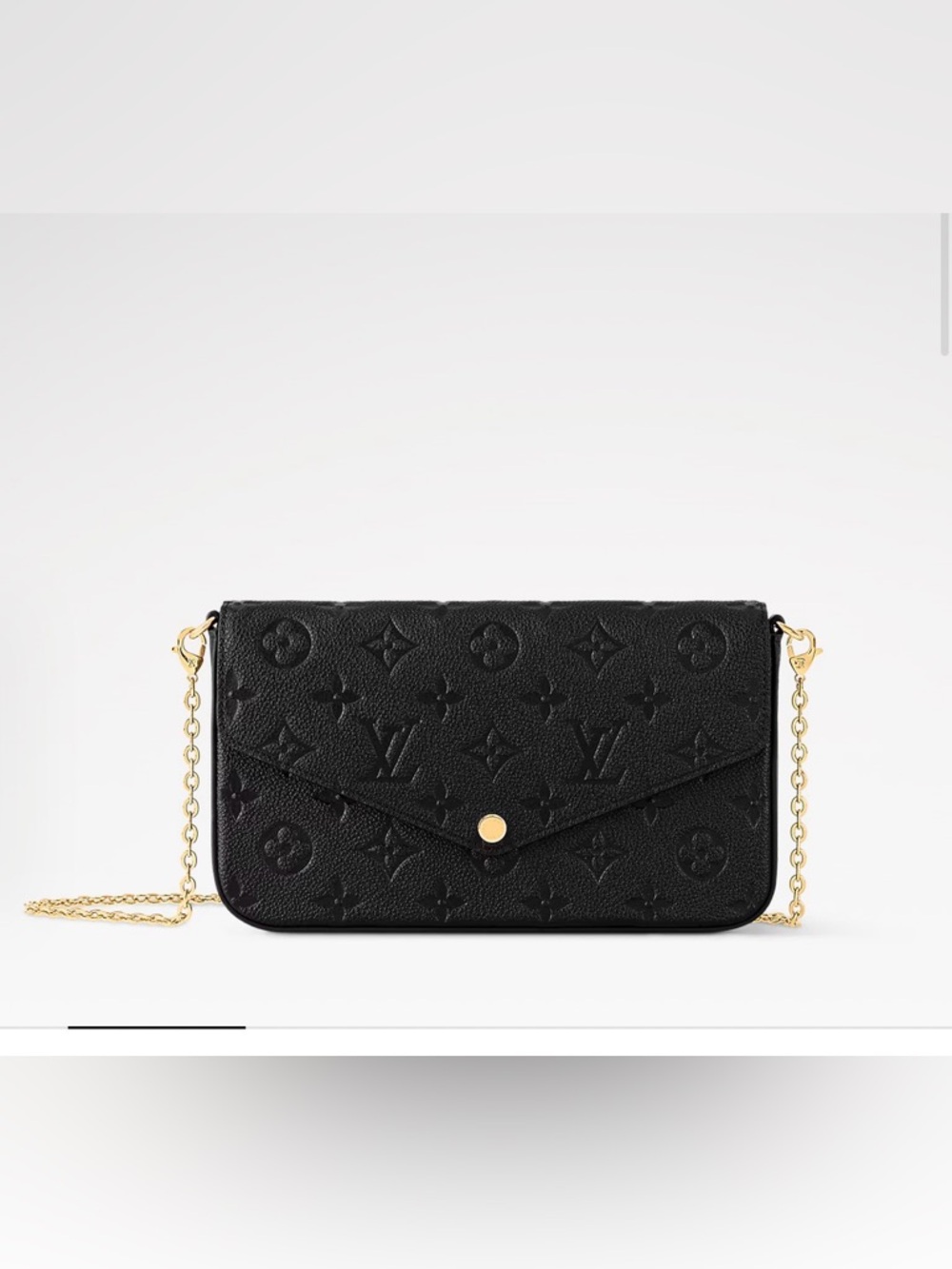 Empreinte Pochette Felicie Chain Wallet Black